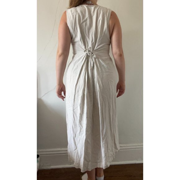 Vintage April Cornell Prairie Linen Blend Dress - Picture 4 of 4